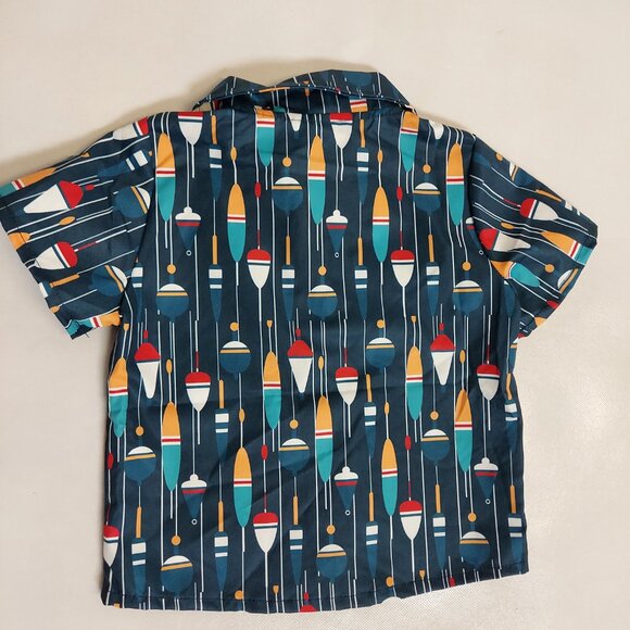 BOYS FISHING LURE DESIGN SHIRT - SIZE 4-5 - Picture 4 of 4